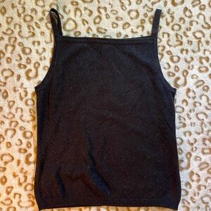 Takeout Cropped Sparkly Tank